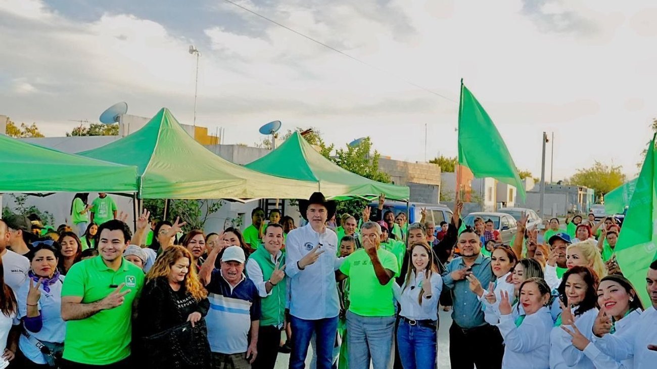 Inaugura Waldo comité del Partido Verde en Pesquería