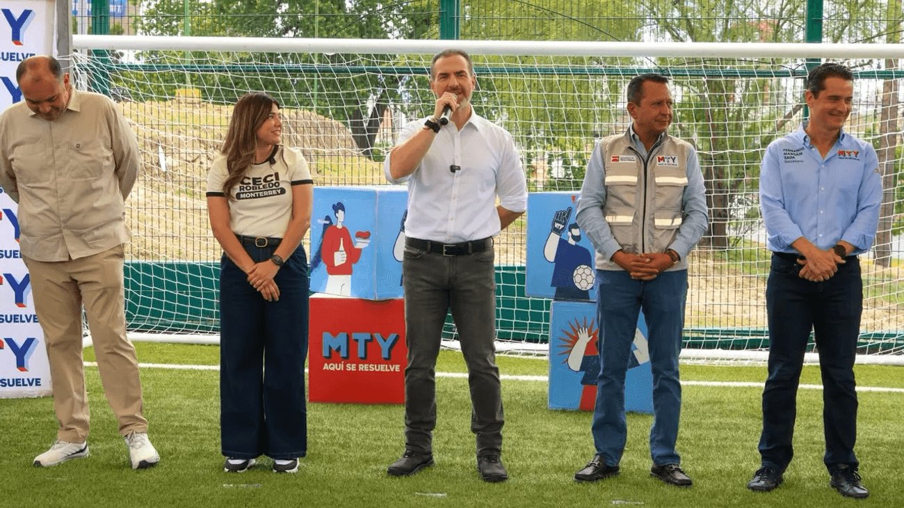 Adrián de la Garza inaugura parque rehabilitado en San Jerónimo