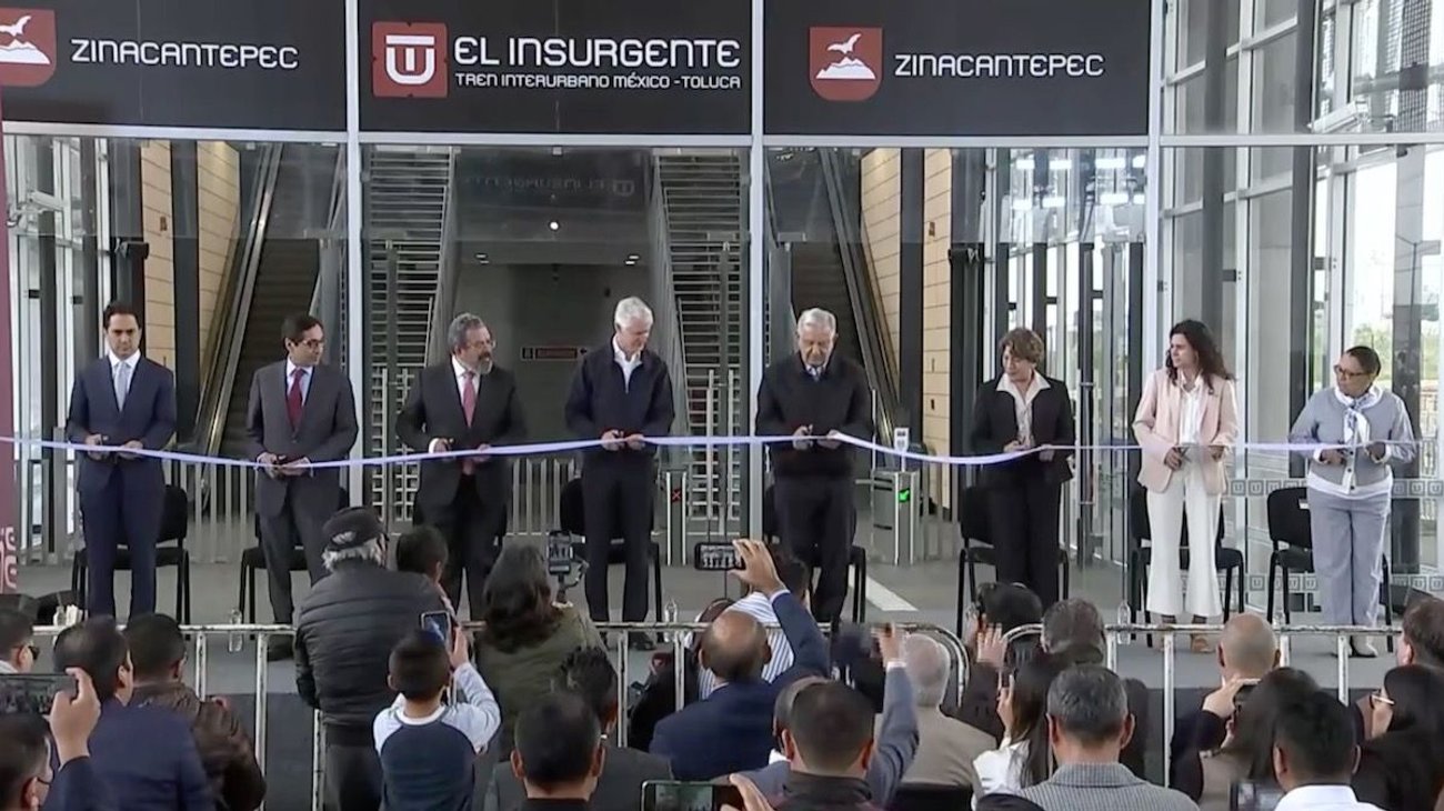 AMLO inaugura la primera etapa del tren México-Toluca