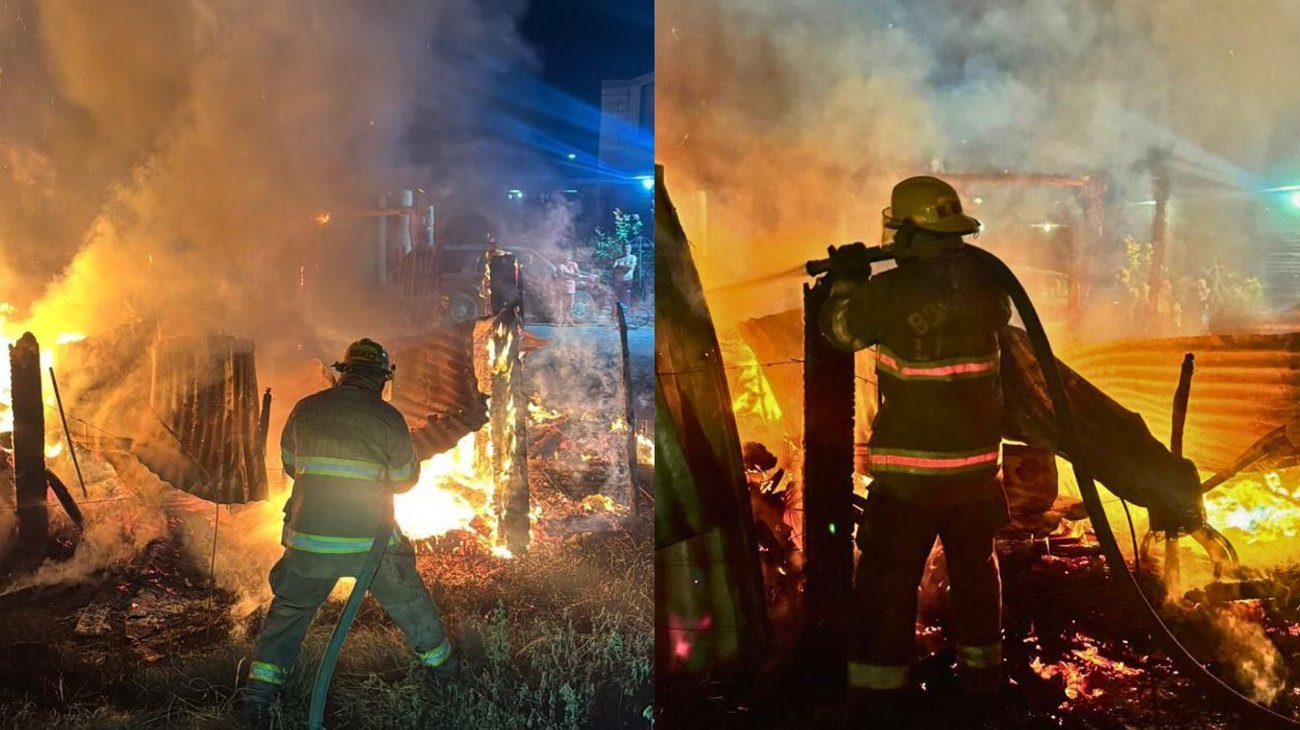 Incendio en bodega de un domicilio en Linares causa movilización