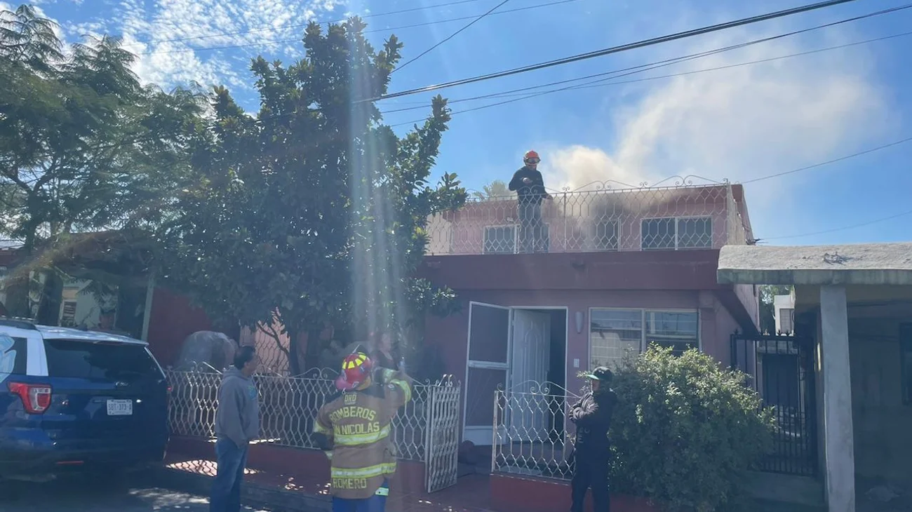 Se incendia cuarto por calentador eléctrico en San Nicolás