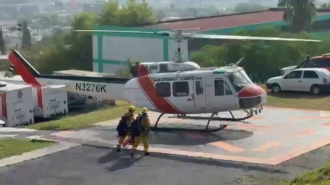Reportan incendio en el Cerro de Gomas, en Villaldama