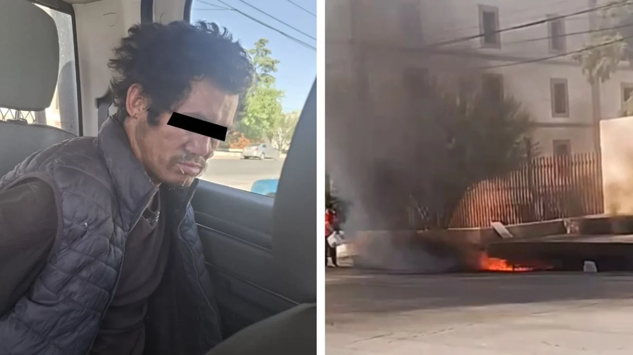 Causa incendio en drenaje pluvial y es detenido