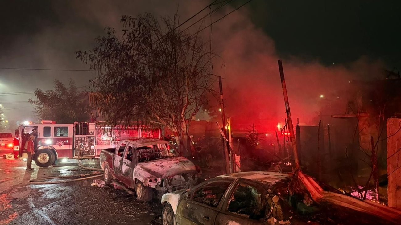 Se incendia tejaban en Pesquería; hombre pierde la vida