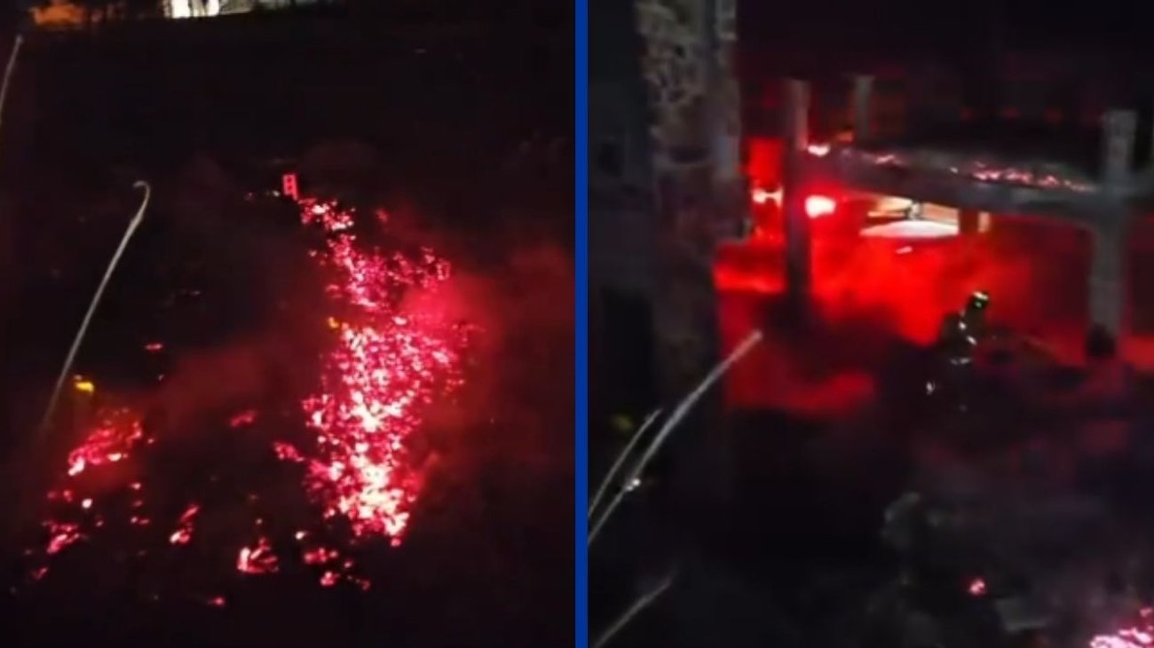 Incendio en Santiago consume viviendas y una persona lesionada