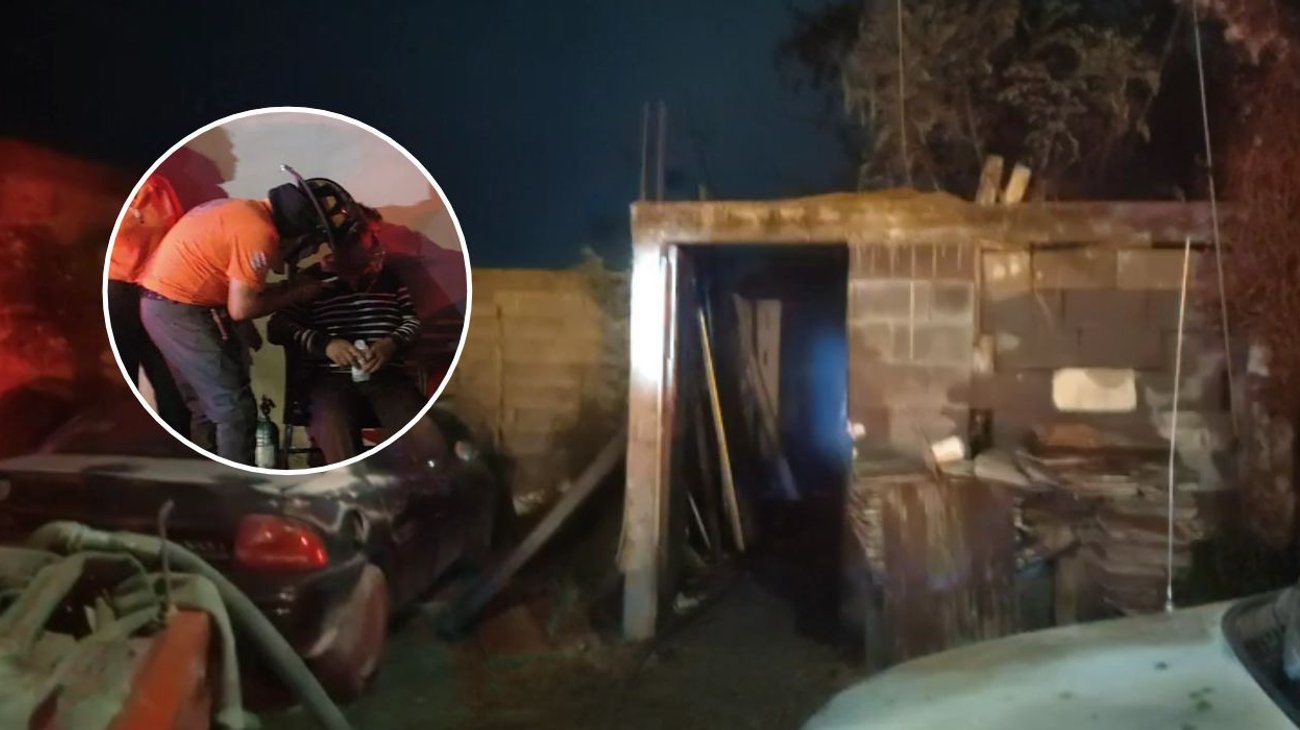 Incendio en vivienda intoxica a sus tres residentes en Juárez