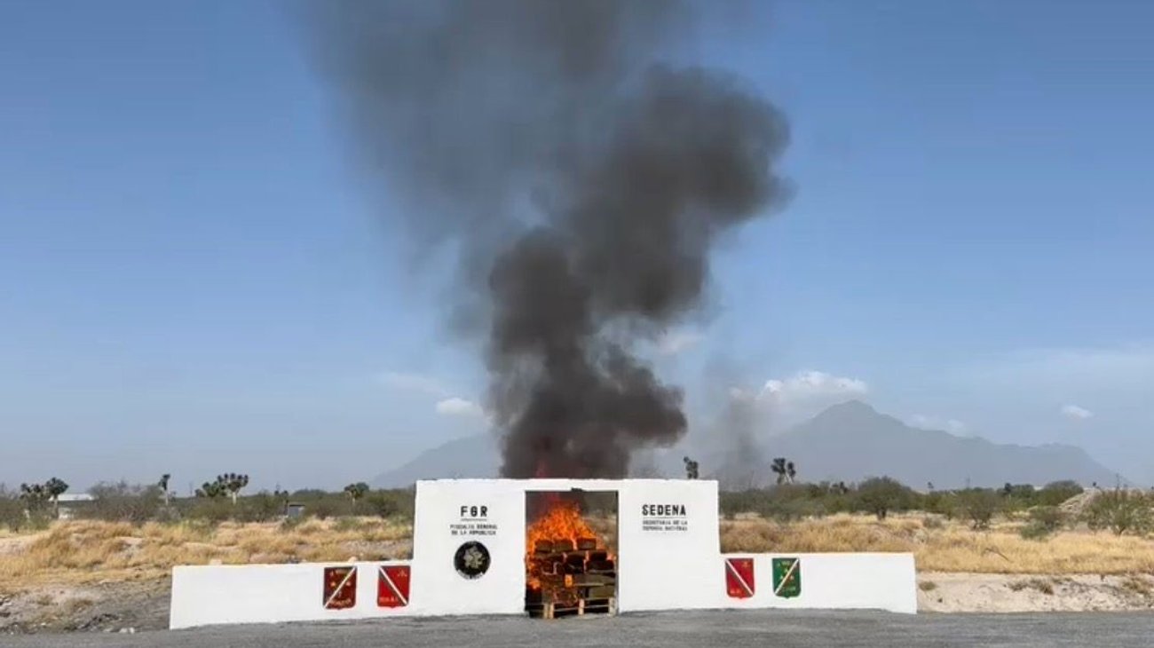 Queman 416 kilos de droga asegurada en operativos