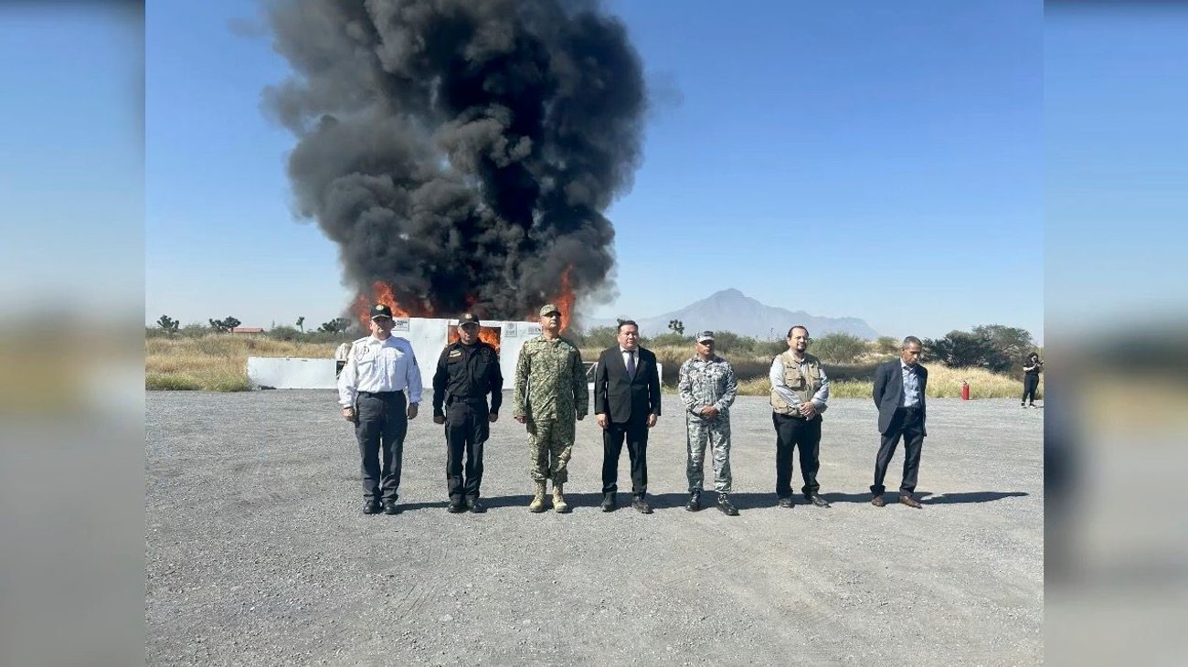 Incineran más de 370 kilos de droga asegurados en operativos