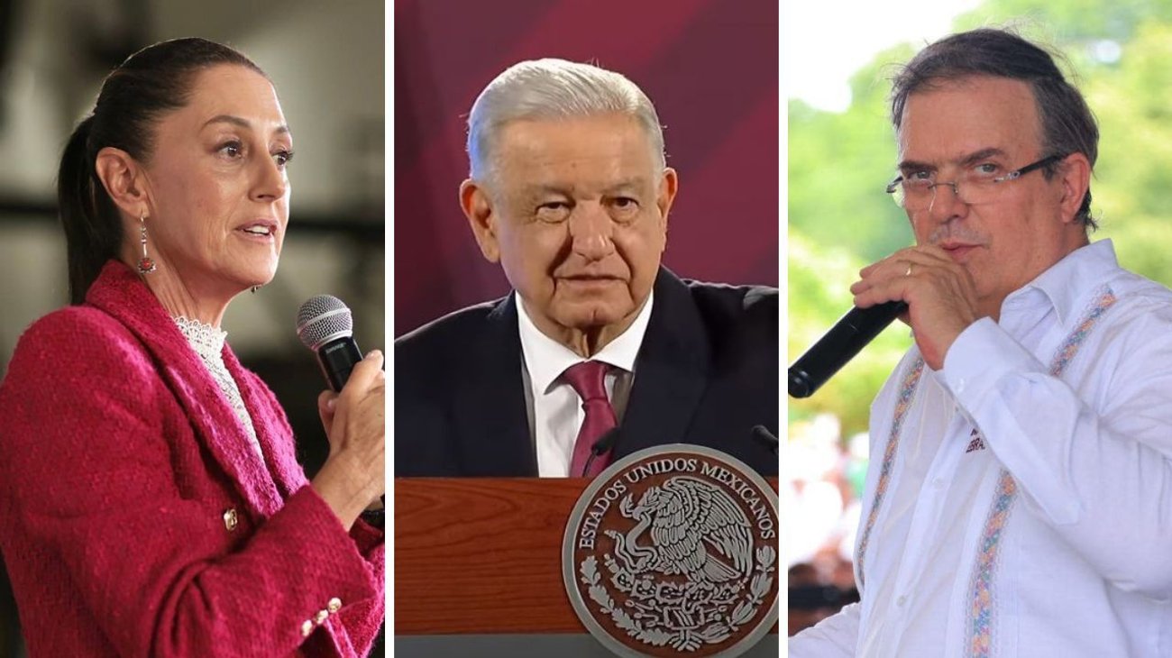 AMLO respalda a Sheinbaum y pide a Ebrard seguir en 4T