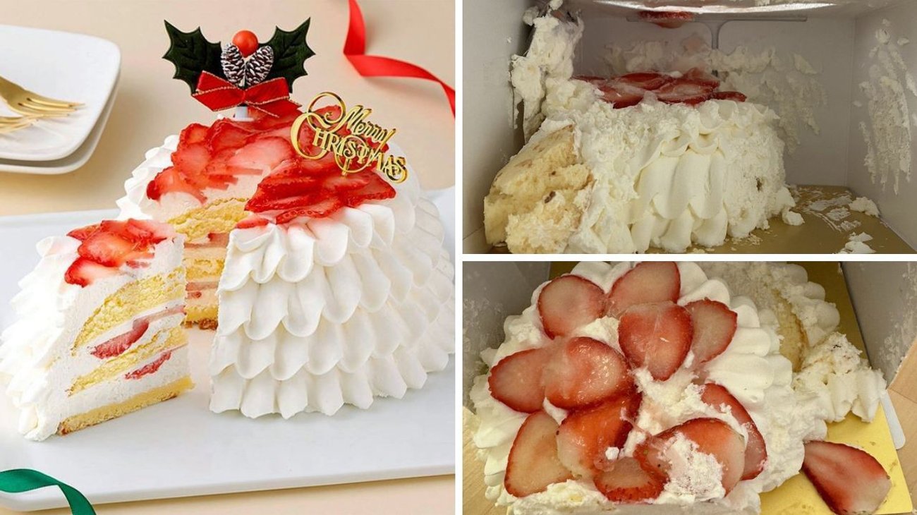 Drama en Japón por cientos de pasteles de Navidad deformados