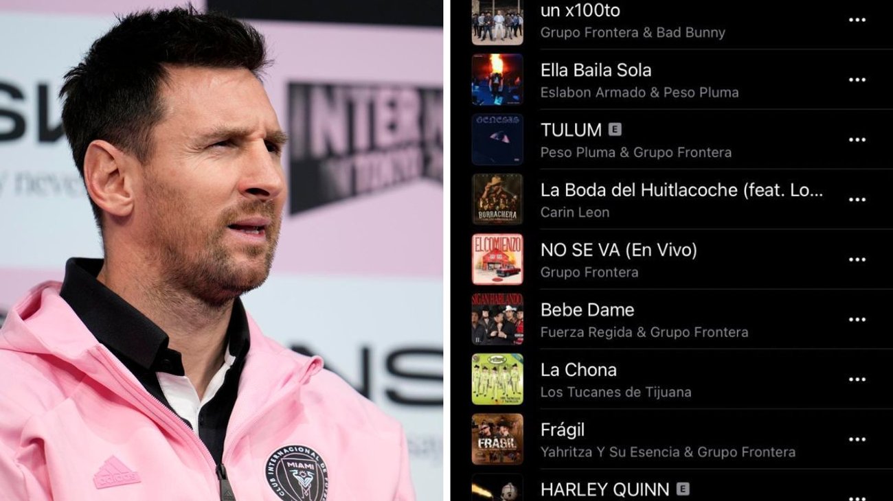 Messi publica su playlist; destaca música mexicana