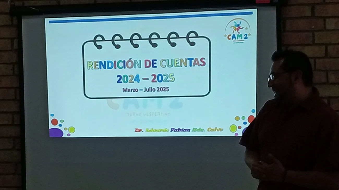 Rinde informe director del Centro de Atención Múltiple CAM 2