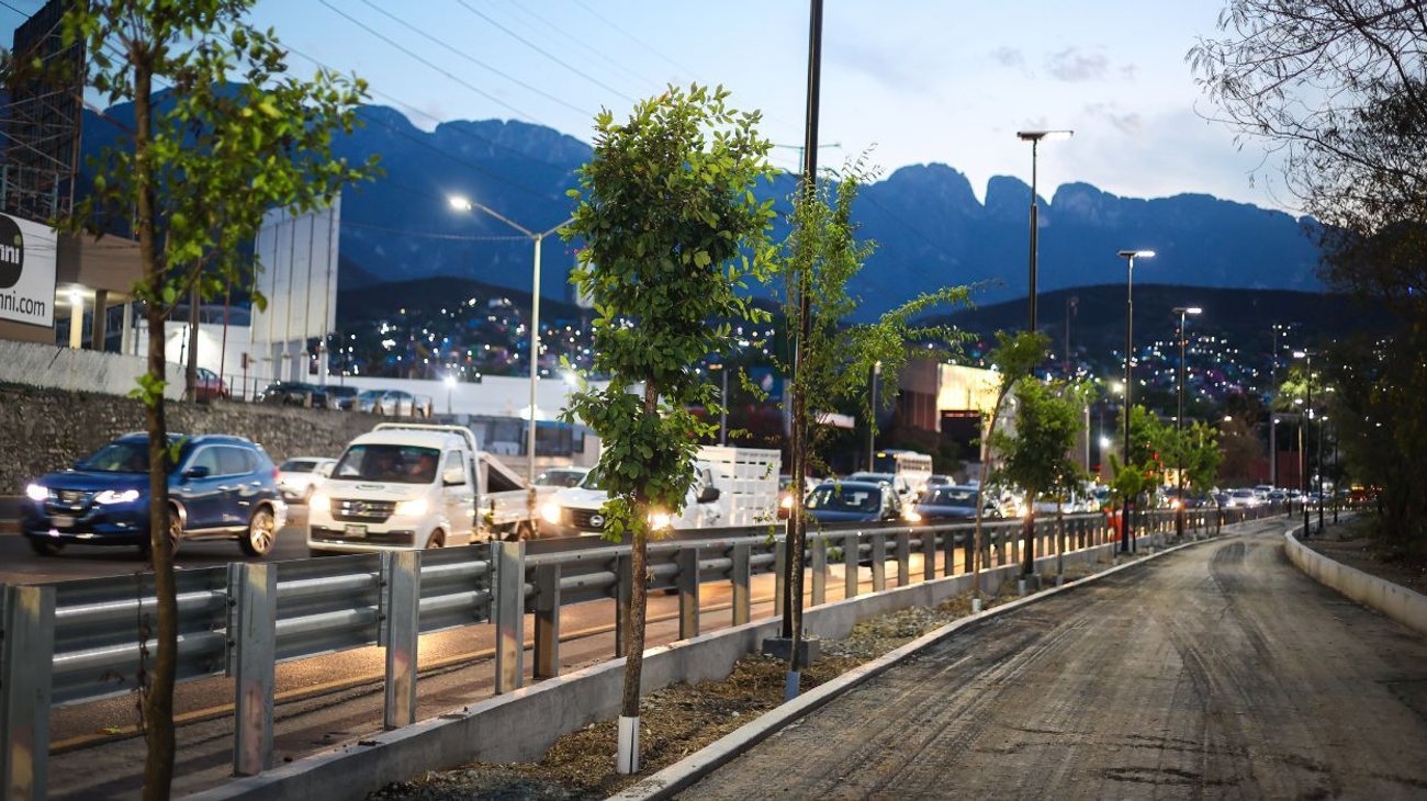 Inician arborización de circuitos lineales en av. Morones Prieto
