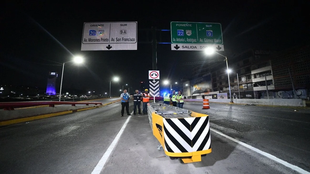 Coloca Monterrey divisiones ‘salvavidas’ en varias avenidas