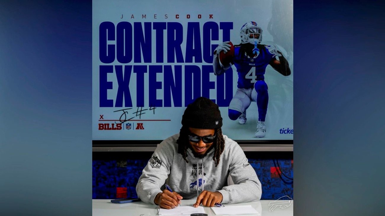 Otorga Bills contrato por 48 millones de dólares a James Cook