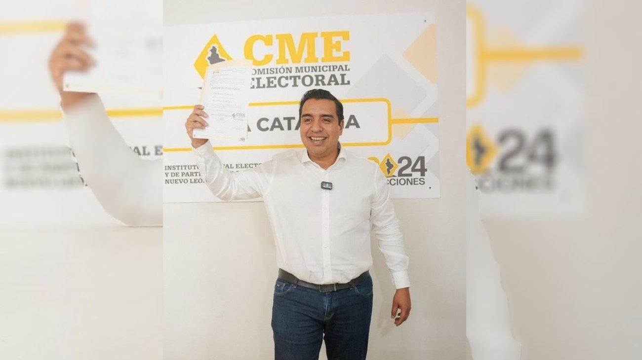  Jesús Nava recibe constancia de mayoría en Santa Catarina 