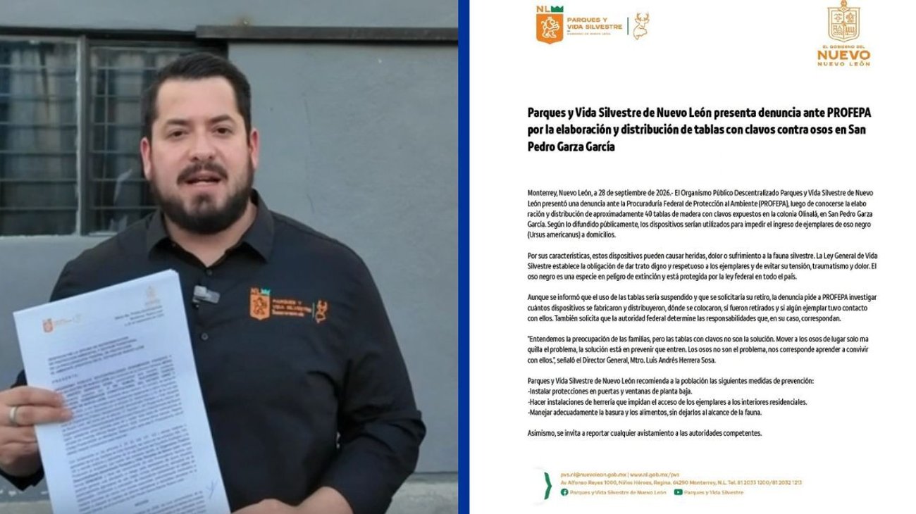 Denuncia PVSNL ante PROFEPA trampas antiosos en San Pedro 