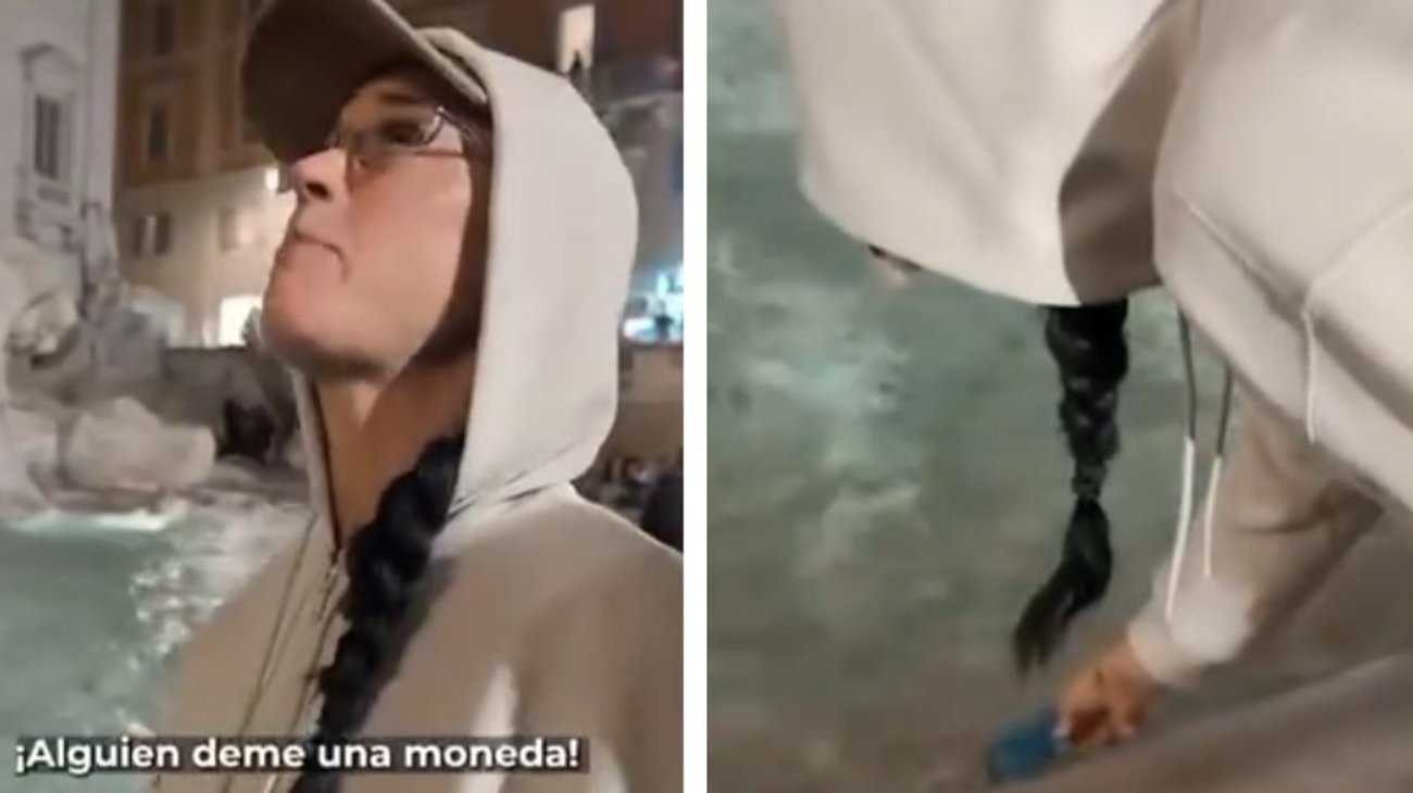 Katy Perry tira su tarjeta a la Fontana de Trevi