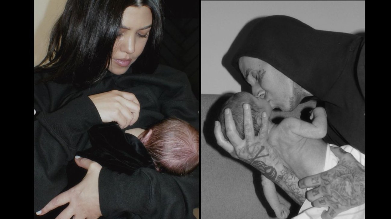 Kourtney Kardashian y Travis Barker comparten fotos de Rocky