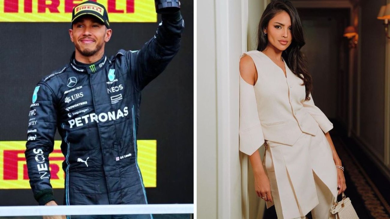 ¿Y Shakira? Captan a Hamilton con Eiza González en un yate