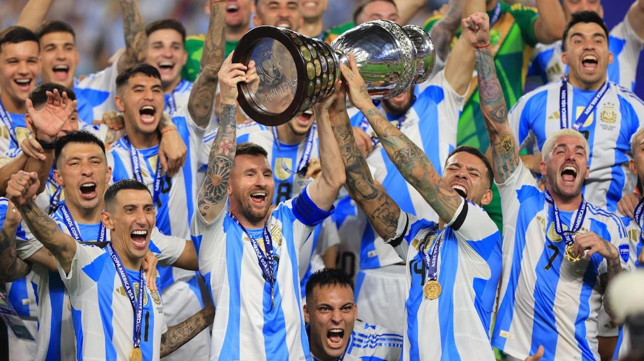 Argentina, bicampeón de la Copa América y atesora 16 títulos