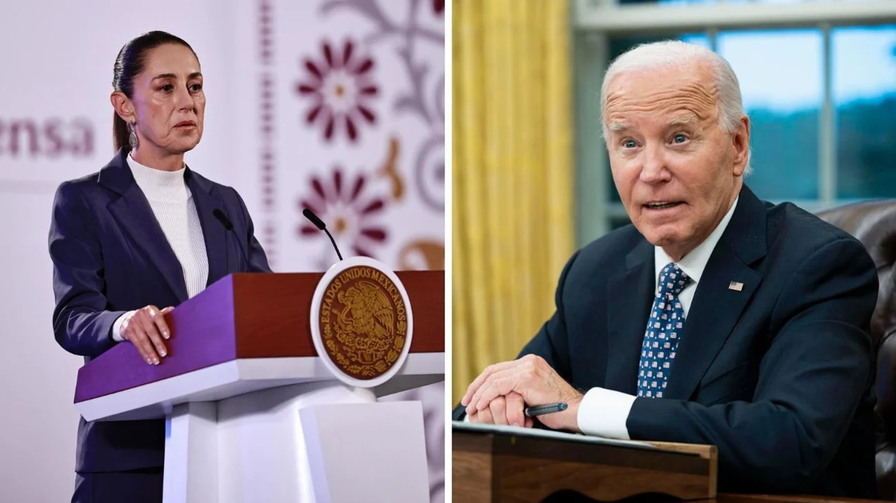 Habla Sheinbaum con Biden sobre cooperación bilateral