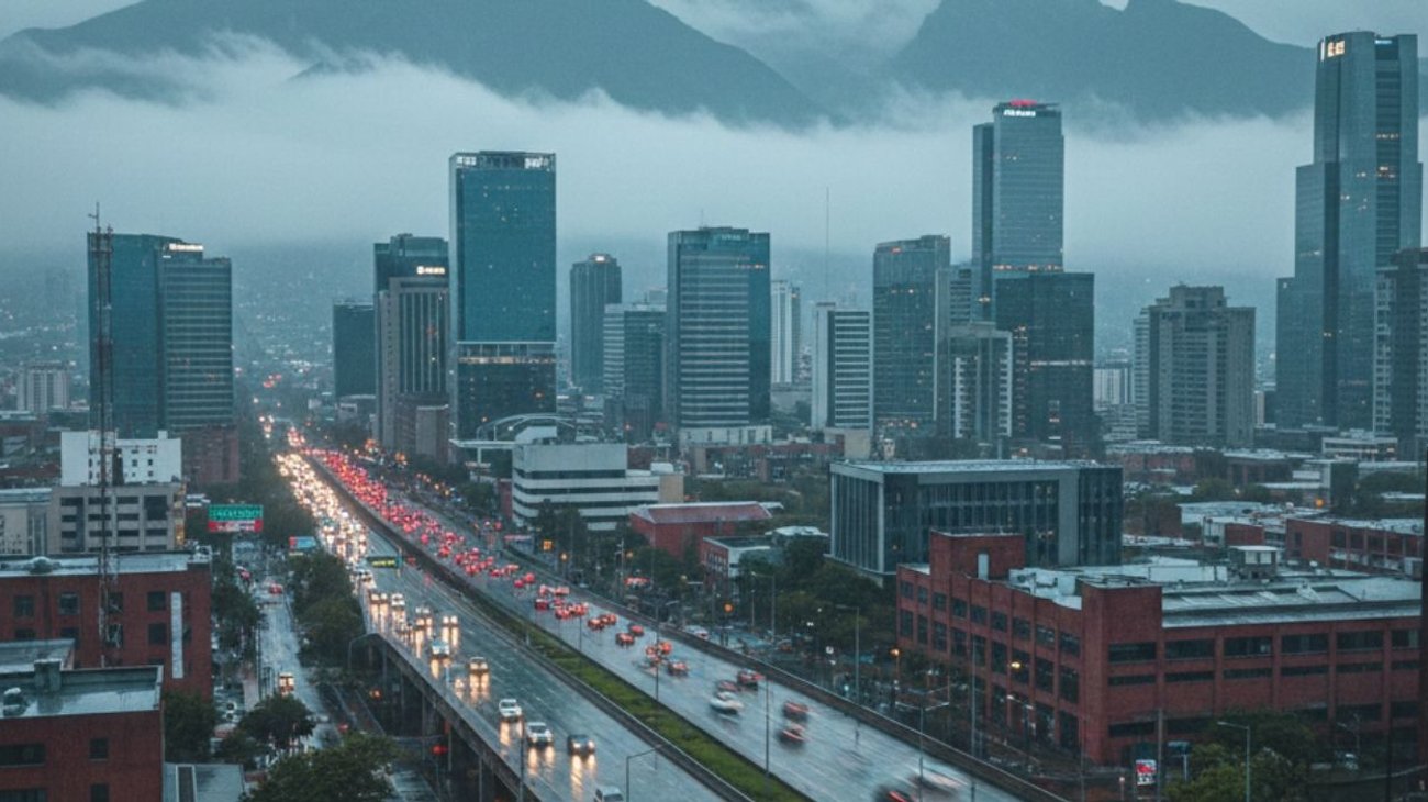 Bajas temperaturas y lluvias en Monterrey por Frente Frío 31