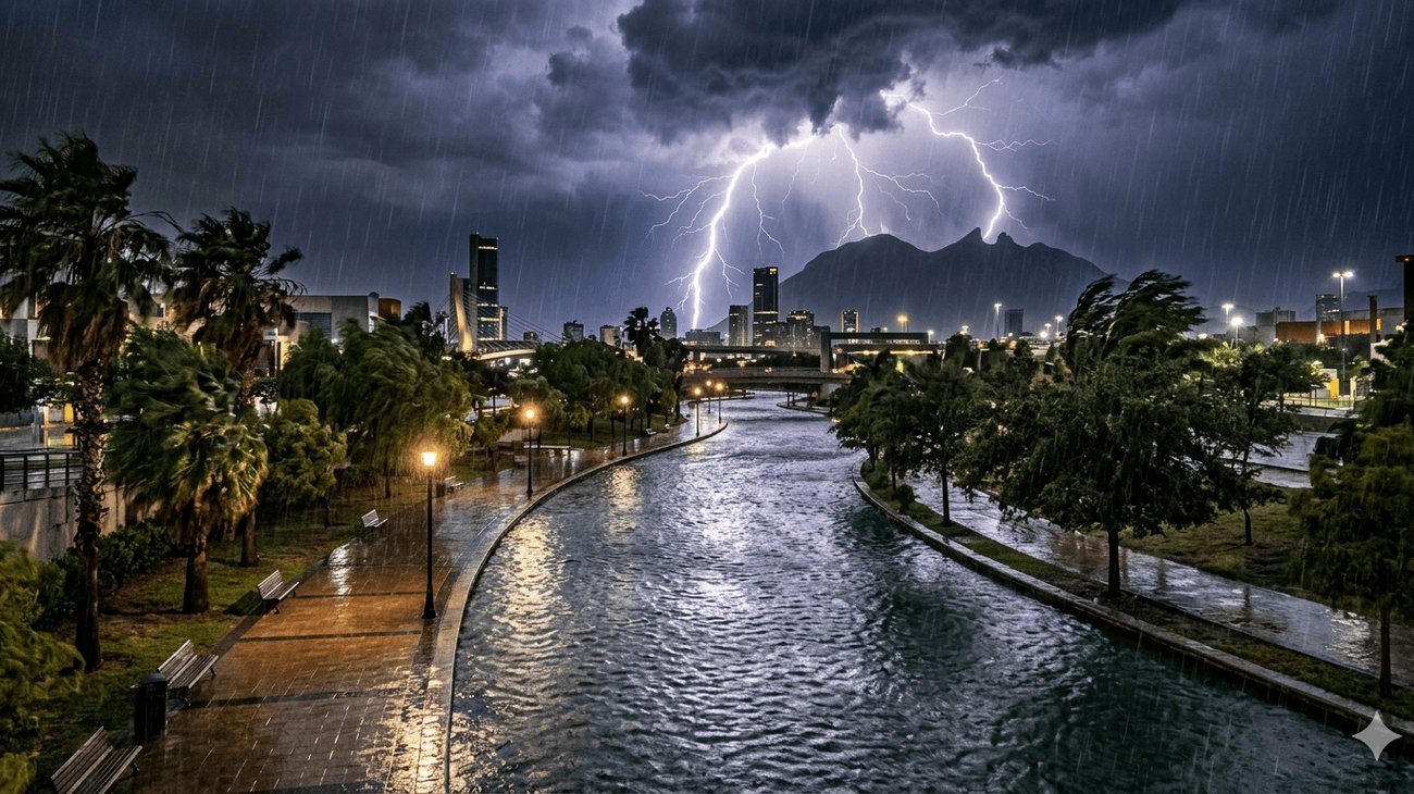 Emiten aviso por tormentas y granizo en Nuevo León hoy