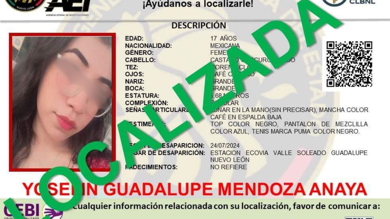 Hallan a joven desaparecida; estaba secuestrada en Monterrey
