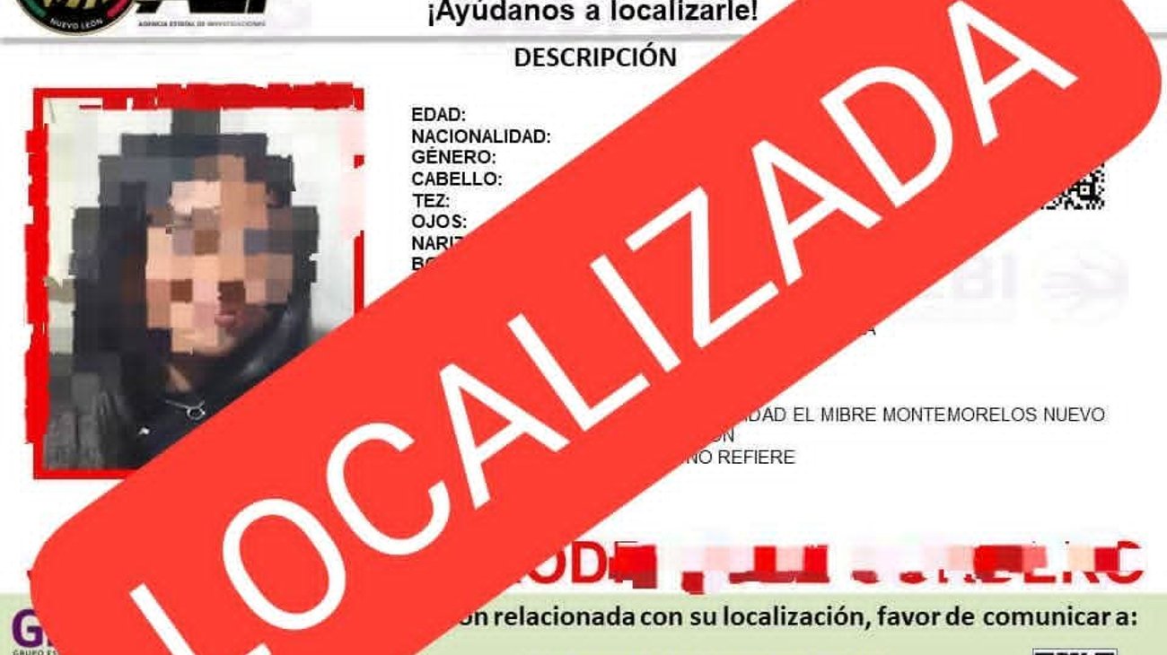 Localizan a Julia Briceidi, menor desaparecida en Montemorelos