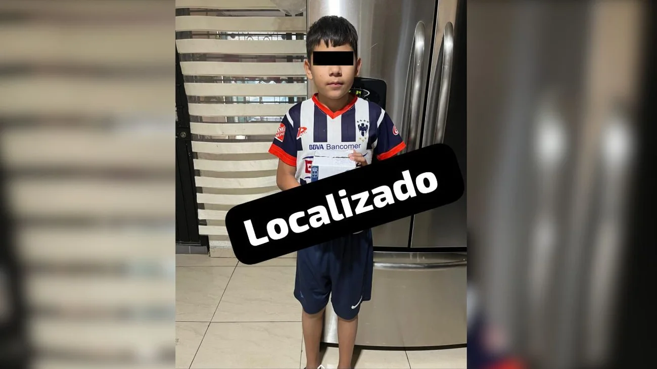 Localizan sano y salvo a niño desaparecido en Escobedo
