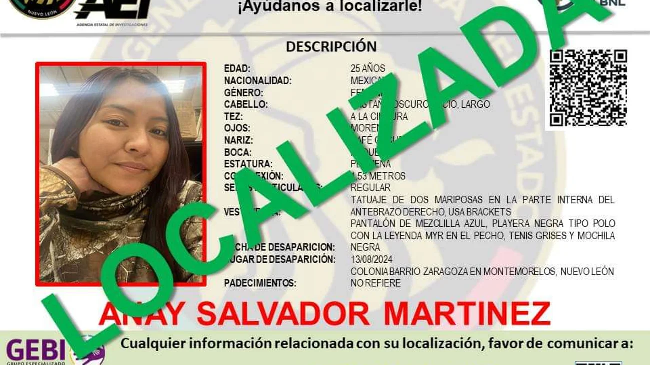 Localizan a mujer desaparecida sin vida en Montemorelos