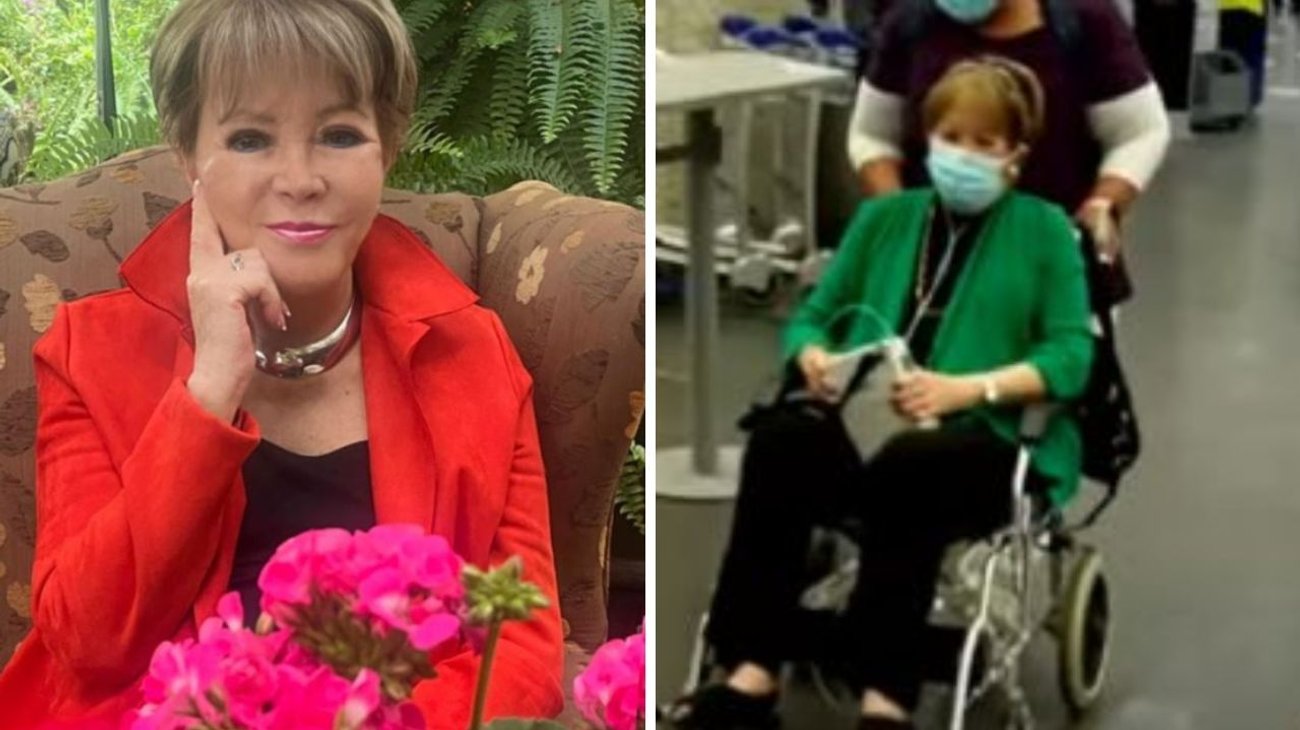 Captan a Lolita Ayala con oxígeno y en silla de ruedas