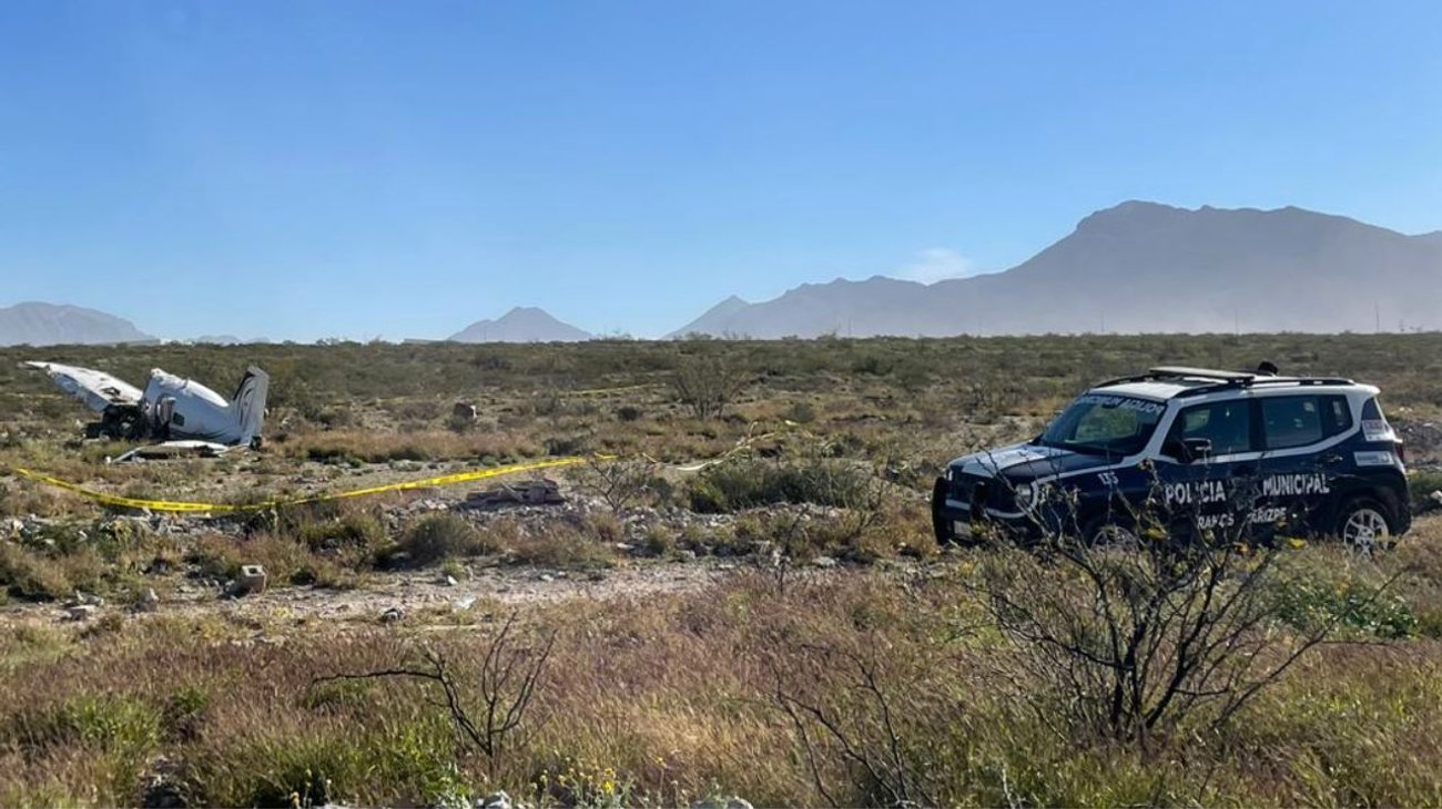 Vigilan restos de aeronave que se estrelló en Ramos Arizpe