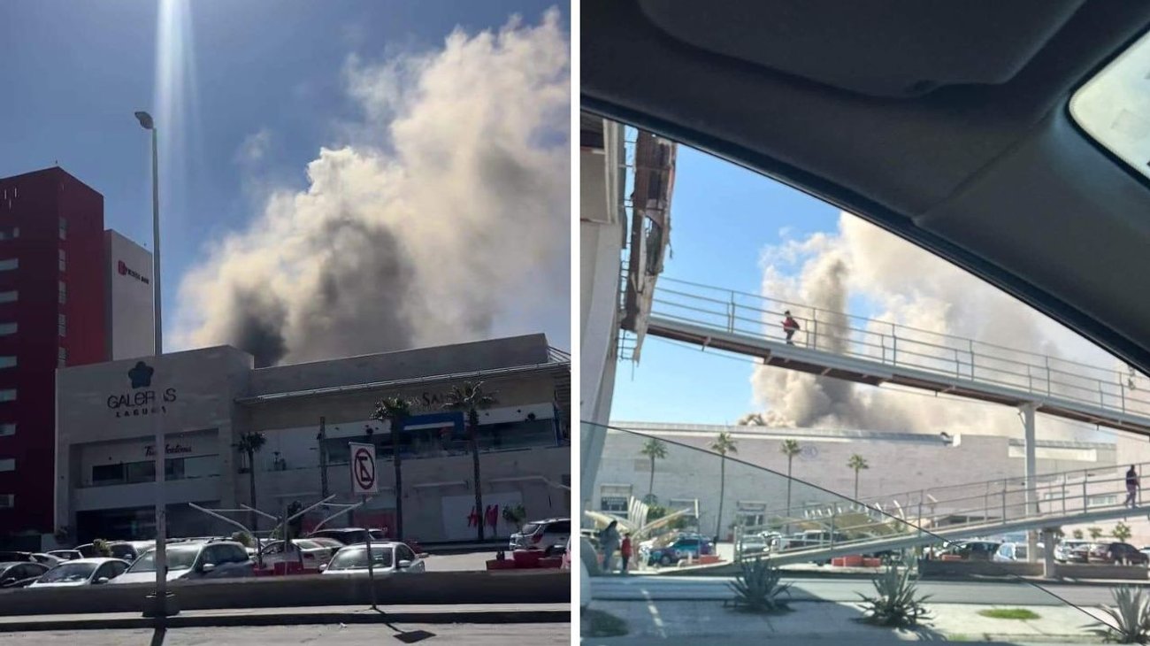 Evacuan a 3,750 personas de Galerías Torreón por incendio