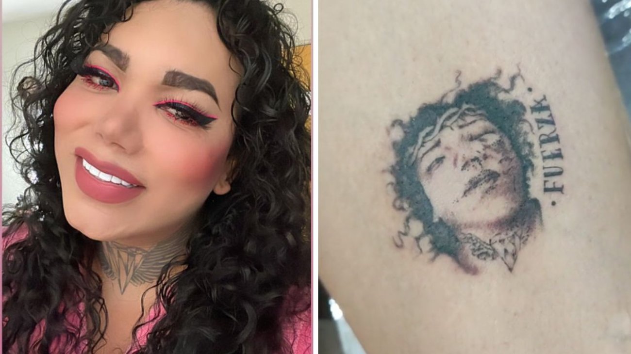 Fanático se tatúa el rostro golpeado de Paola Suárez