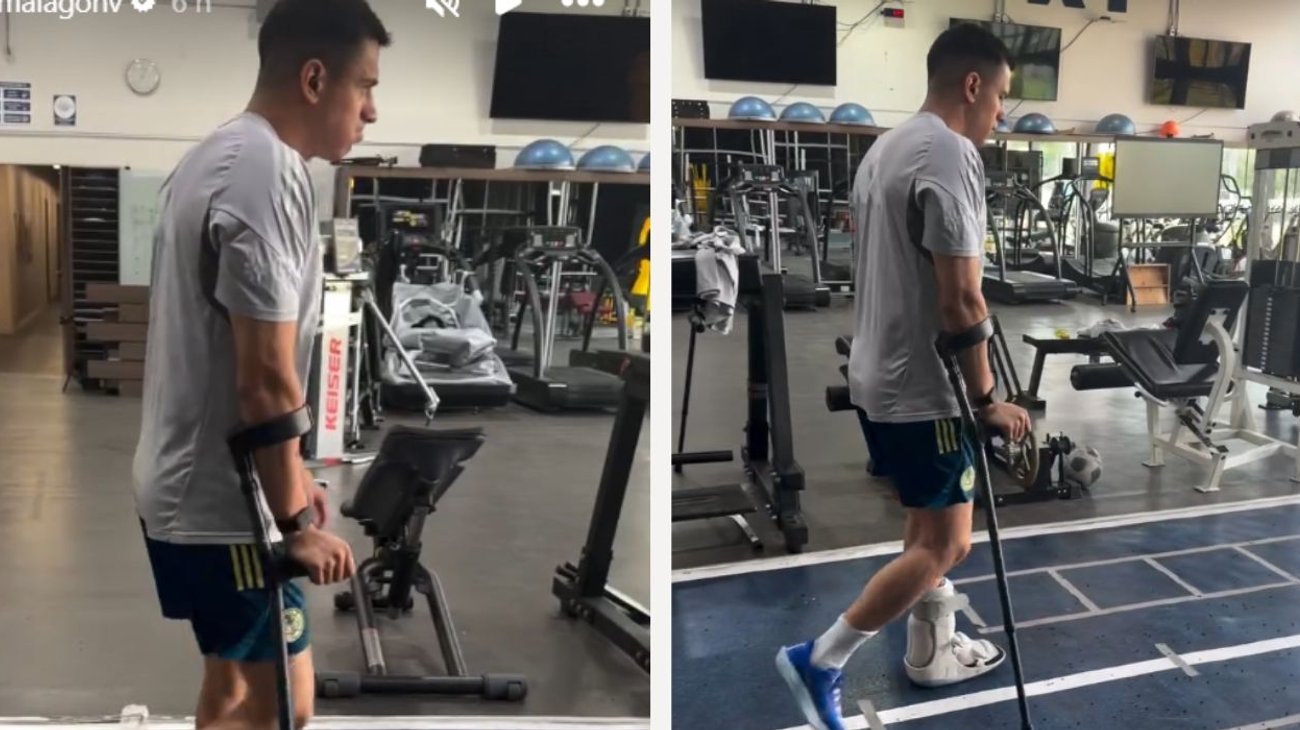 Malagón da sus primeros pasos tras fractura del tendón de Aquiles