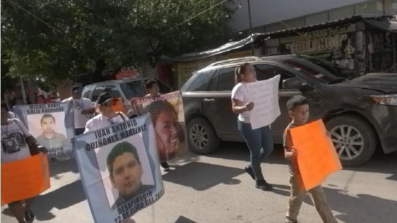 Marchan colectivos de desaparecidos en Tamaulipas
