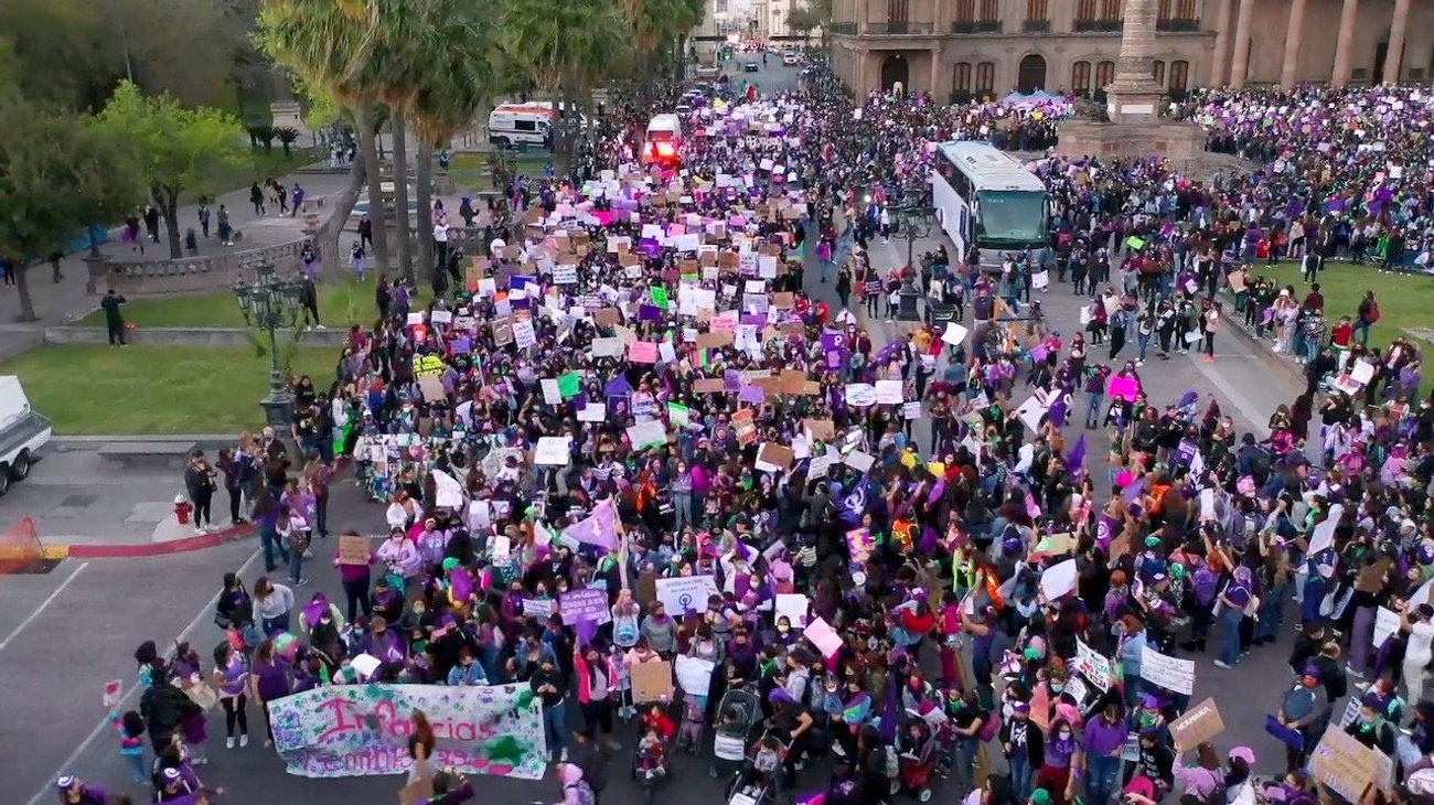 Alista Fuerza Civil operativo por marcha del 8M en Monterrey