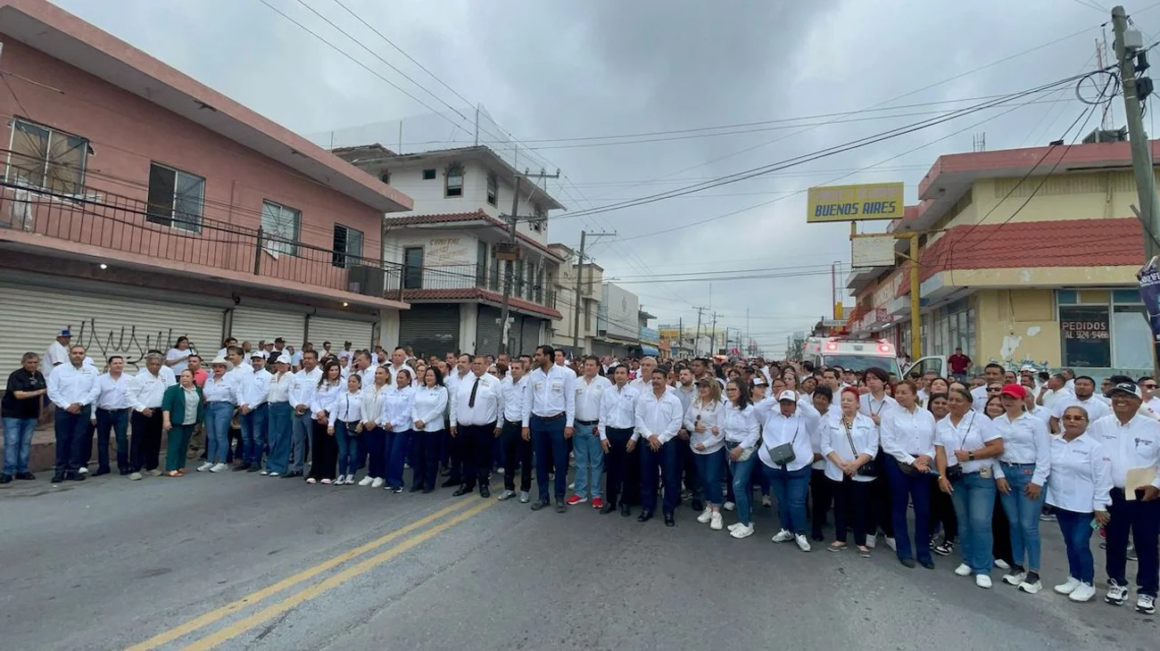 Marchan trabajadores en Reynosa para exigir mejoras sociales