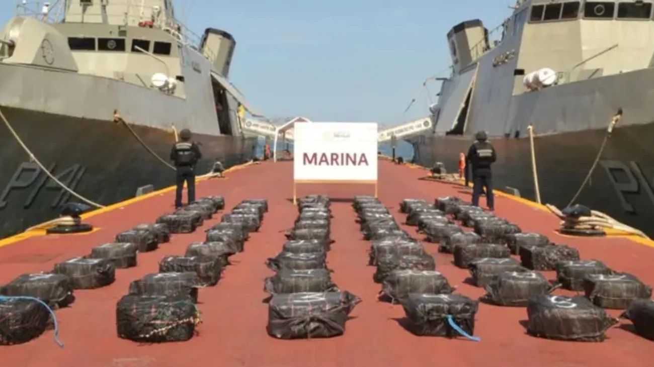 Asegura Marina 4.2 toneladas de cocaína en Guerrero; 5 detenidos