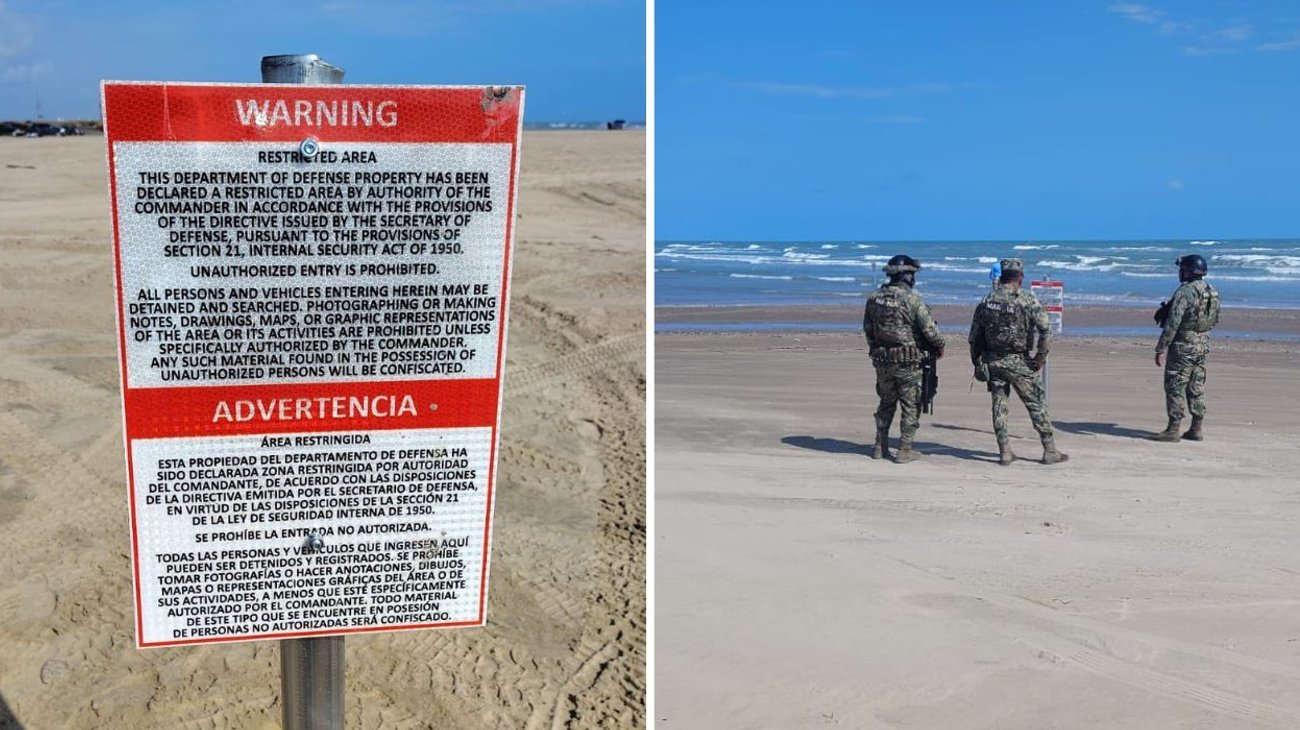 Retira Marina letreros colocados por EUA en Playa Bagdad