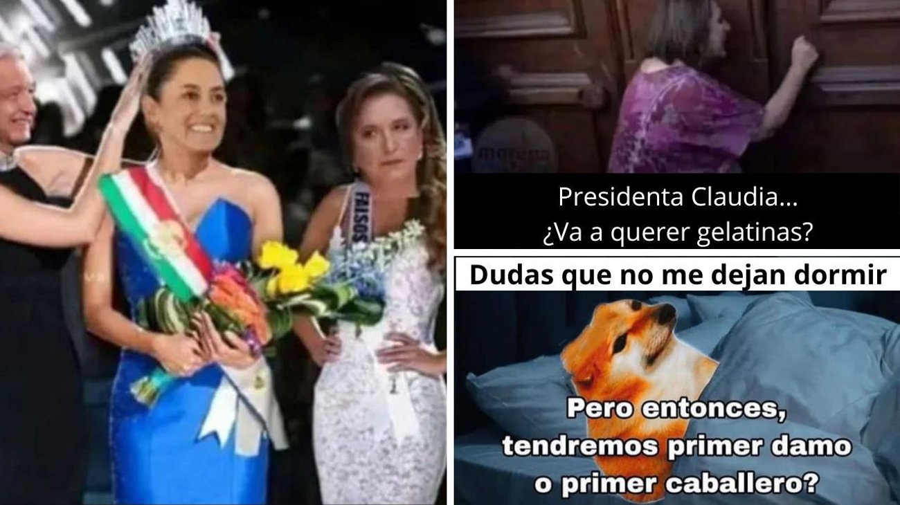 Memes del triunfo virtual de Sheinbaum como presidenta