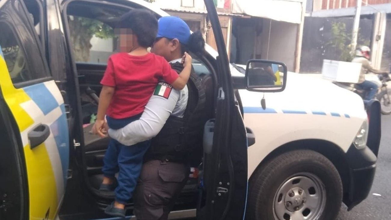 Localizan a niño deambulando solo en la colonia Industrial