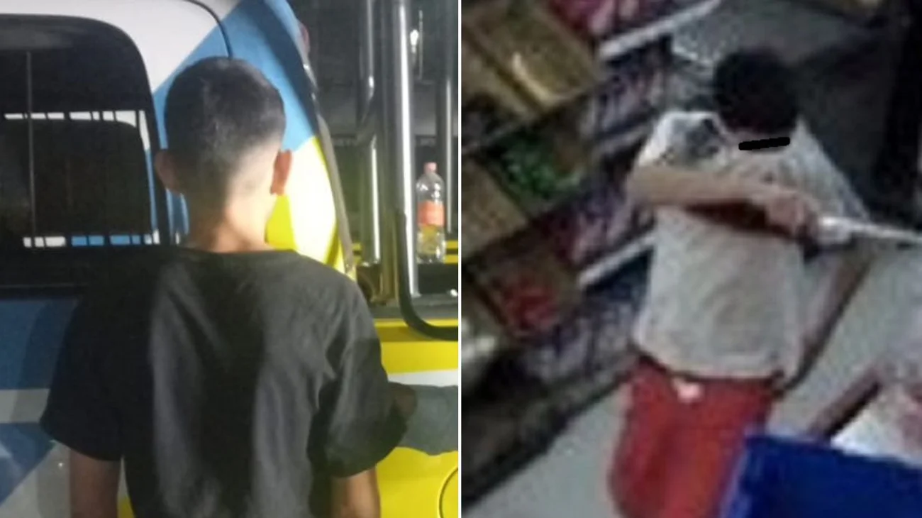 Detienen a menor armado con cuchillo; lo investigan por asaltos