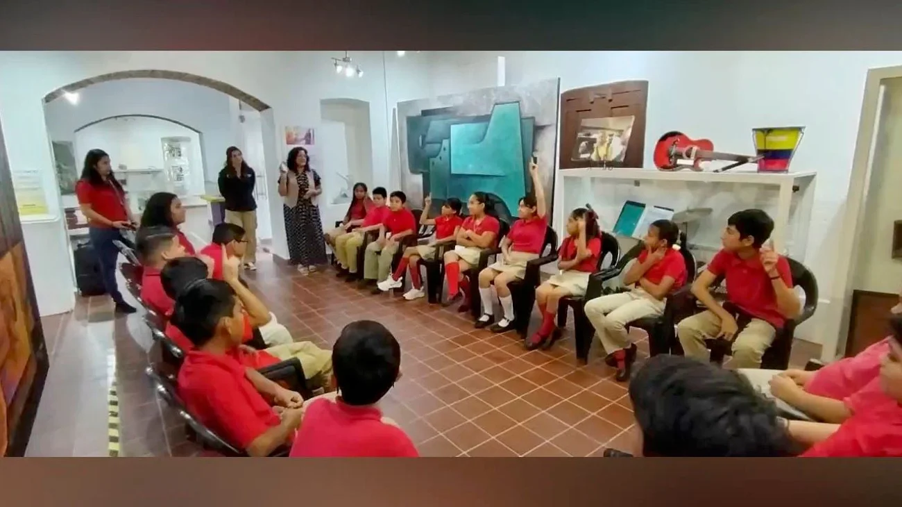 Visitan menores de casa hogar Museo Histórico de Reynosa