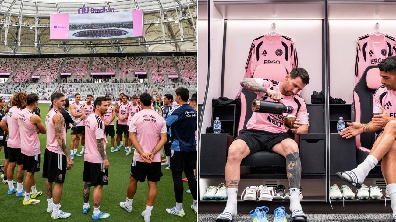 Inter Miami y Messi entrenan por primera vez en su nuevo estadio