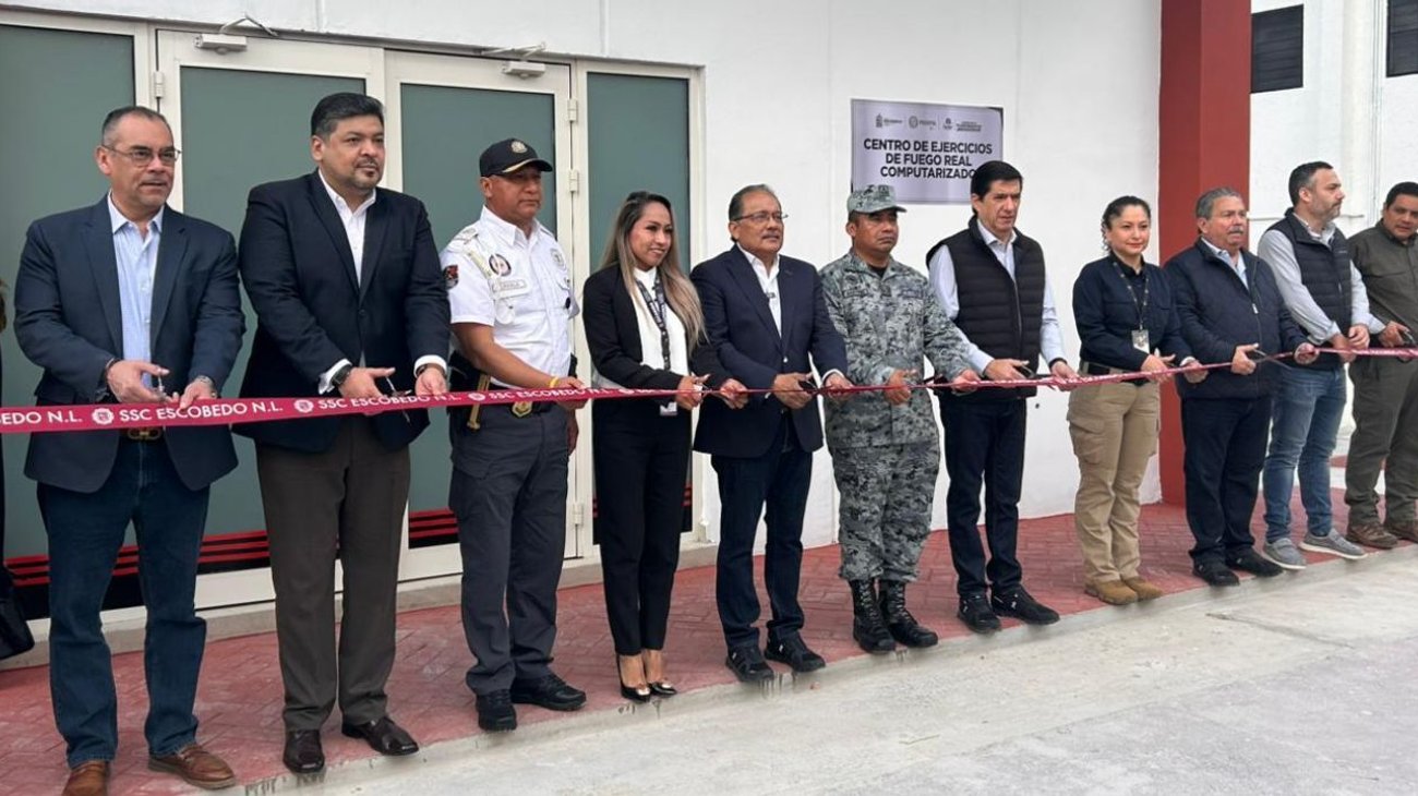 Inauguran centro de tiro a fuego real en academia de Escobedo