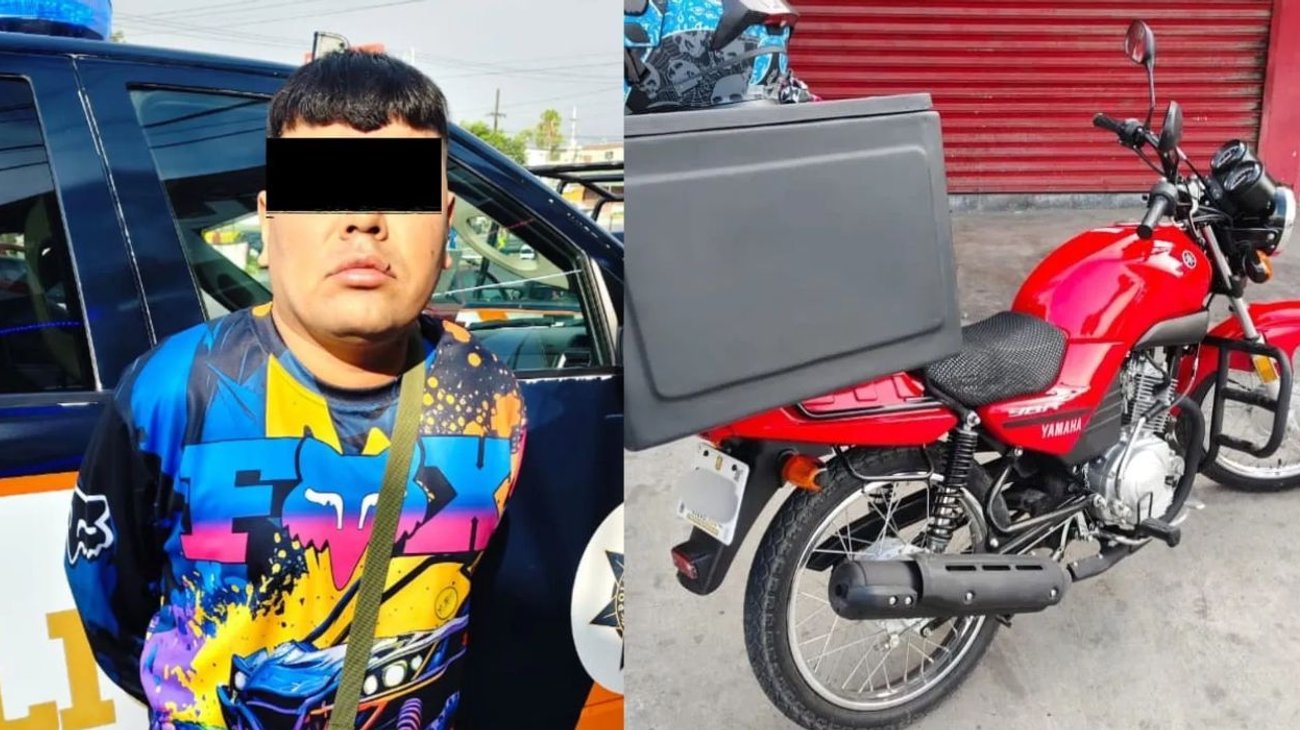 Cae hombre con motocicleta robada tras operativo del C4 Guadalupe