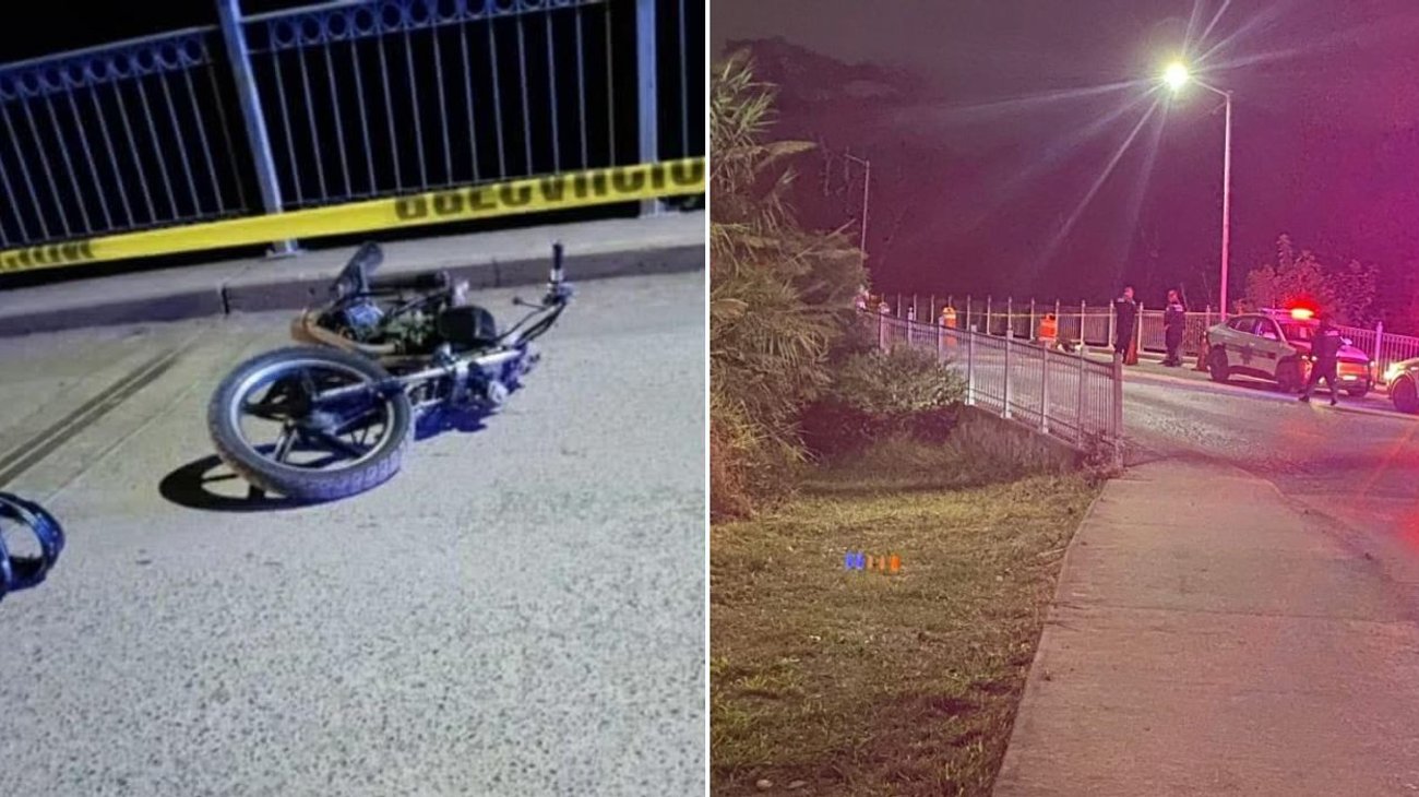 Muere motociclista tras chocar contra poste en Linares